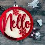 Pallina di Natale pexglass e legno