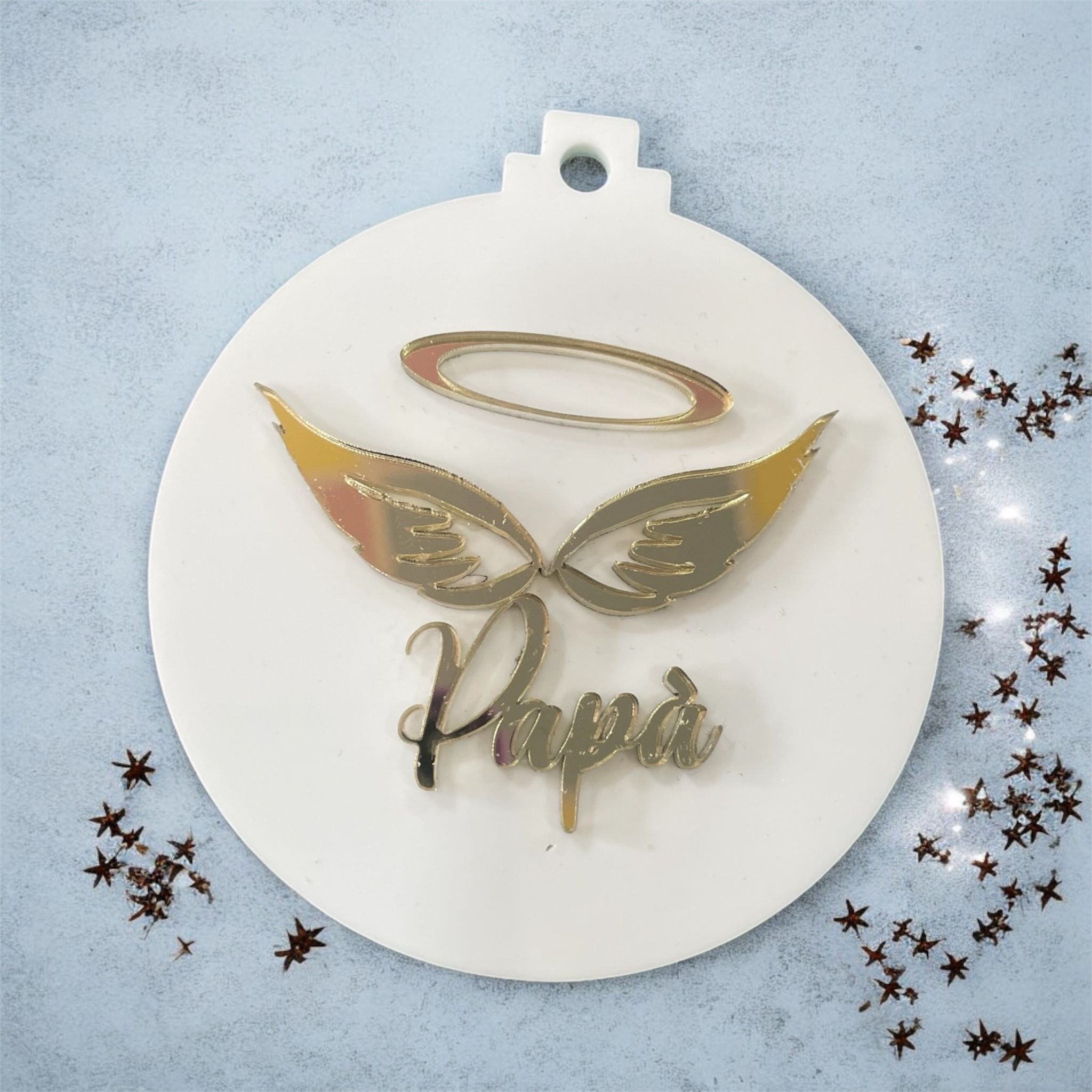 79386634-5b25-4e41-b047-b8c68a424a7d Pallina di Natale in plexglass specchiato - immagine 1